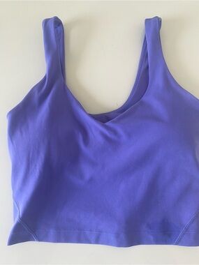 lululemon athletica Purple Scoop Crop Tank